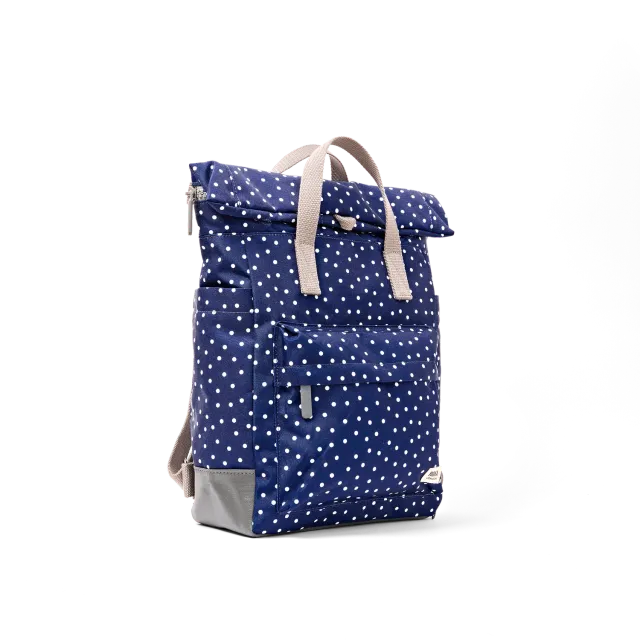 Roka London Bayswater Umbrella rygsæk Navy Polka Dot Medium