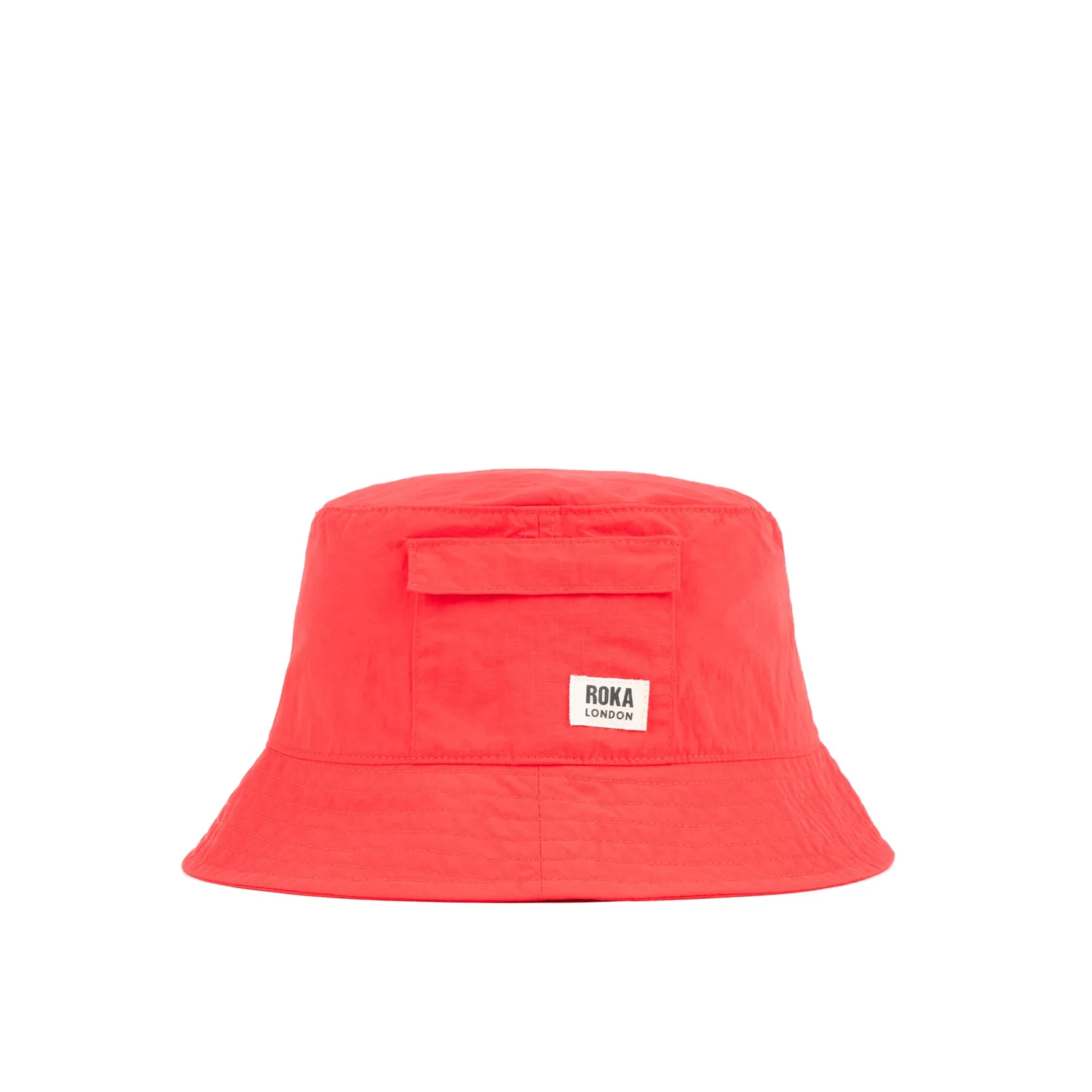 Roka London Bedford Bucket Hat bøllehat Poppy vandtæt
