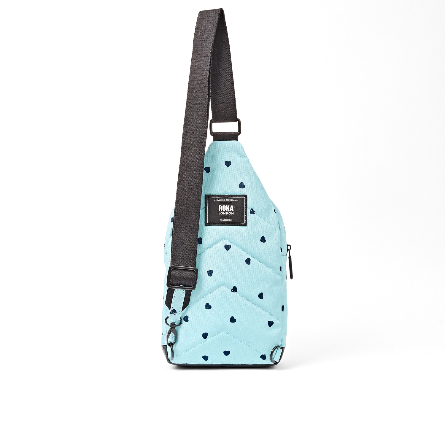 Roka London Willesden sling taske Heart Print Large rummelig