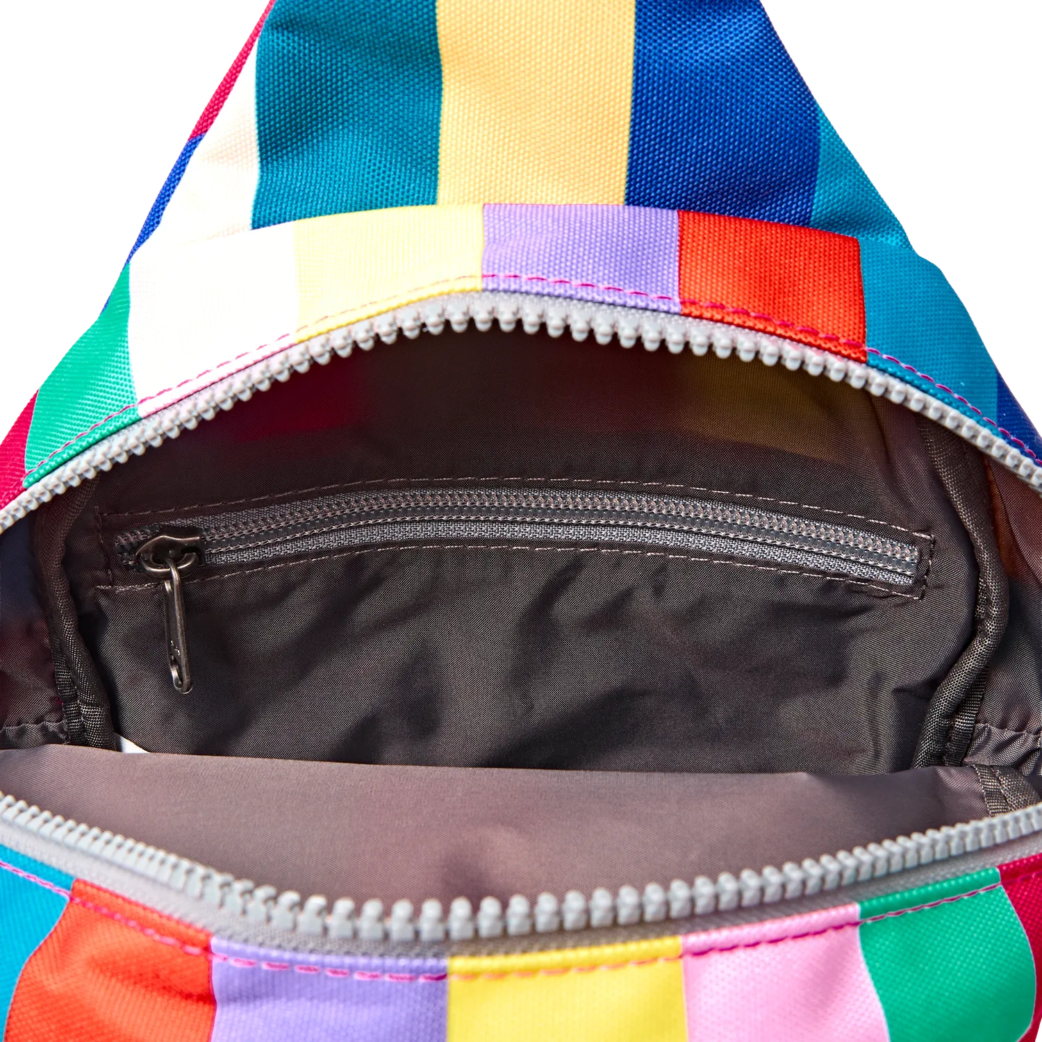 Roka London Willesden Sling taske Wide Multi Stripe Large 5 liter