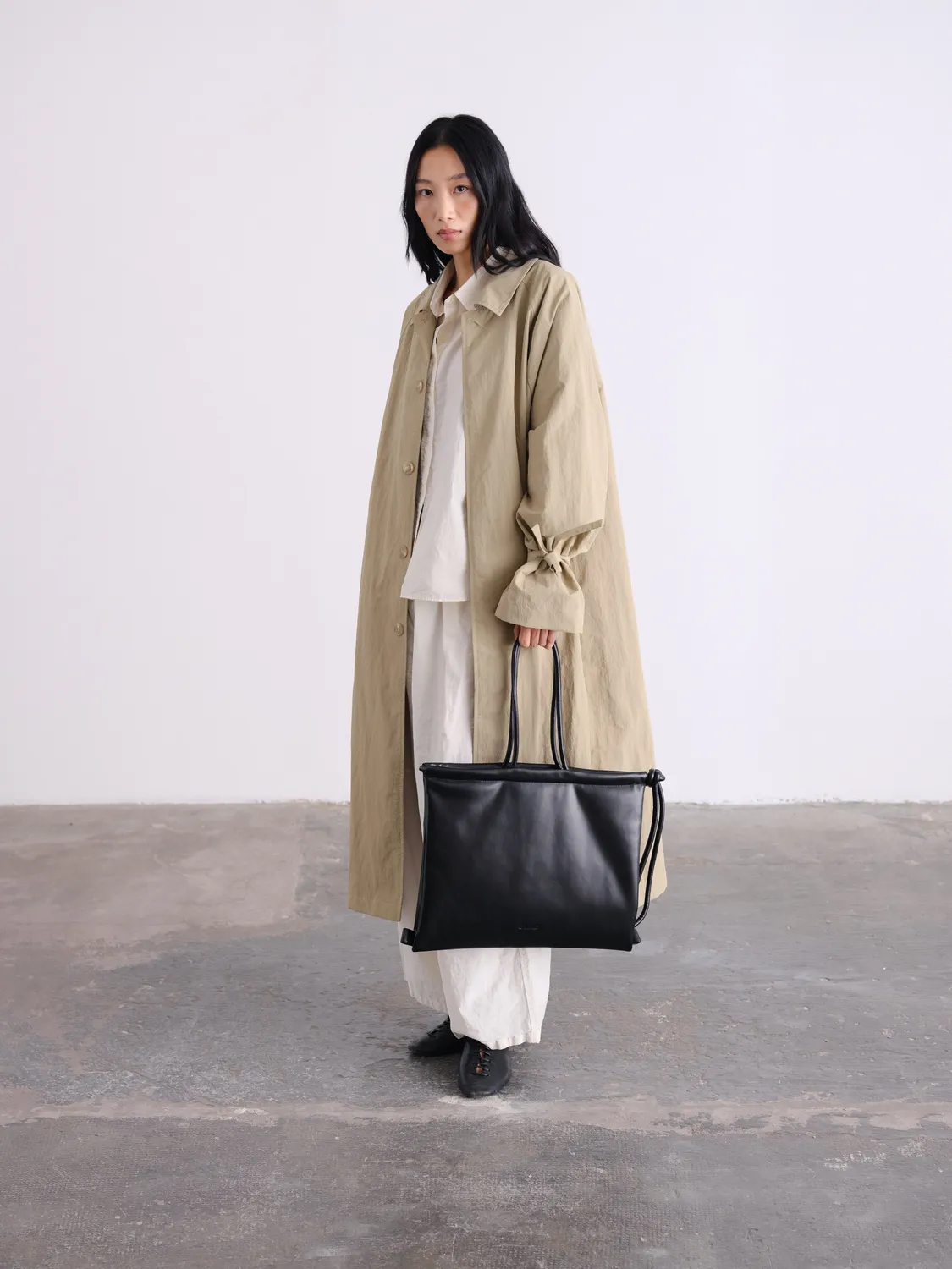 Ölend Trench trenchcoat Stone XS/S oversize