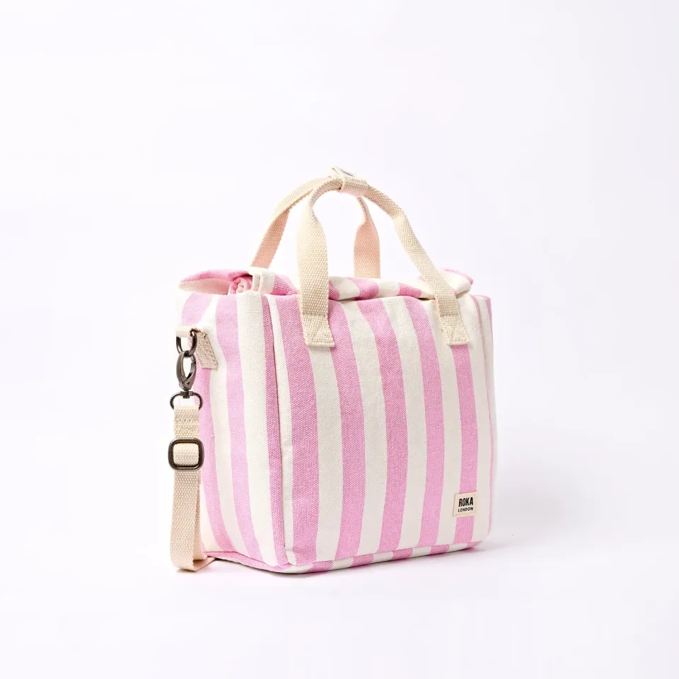Roka London Hampstead madpakketaske Sherbet Stripe isoleret