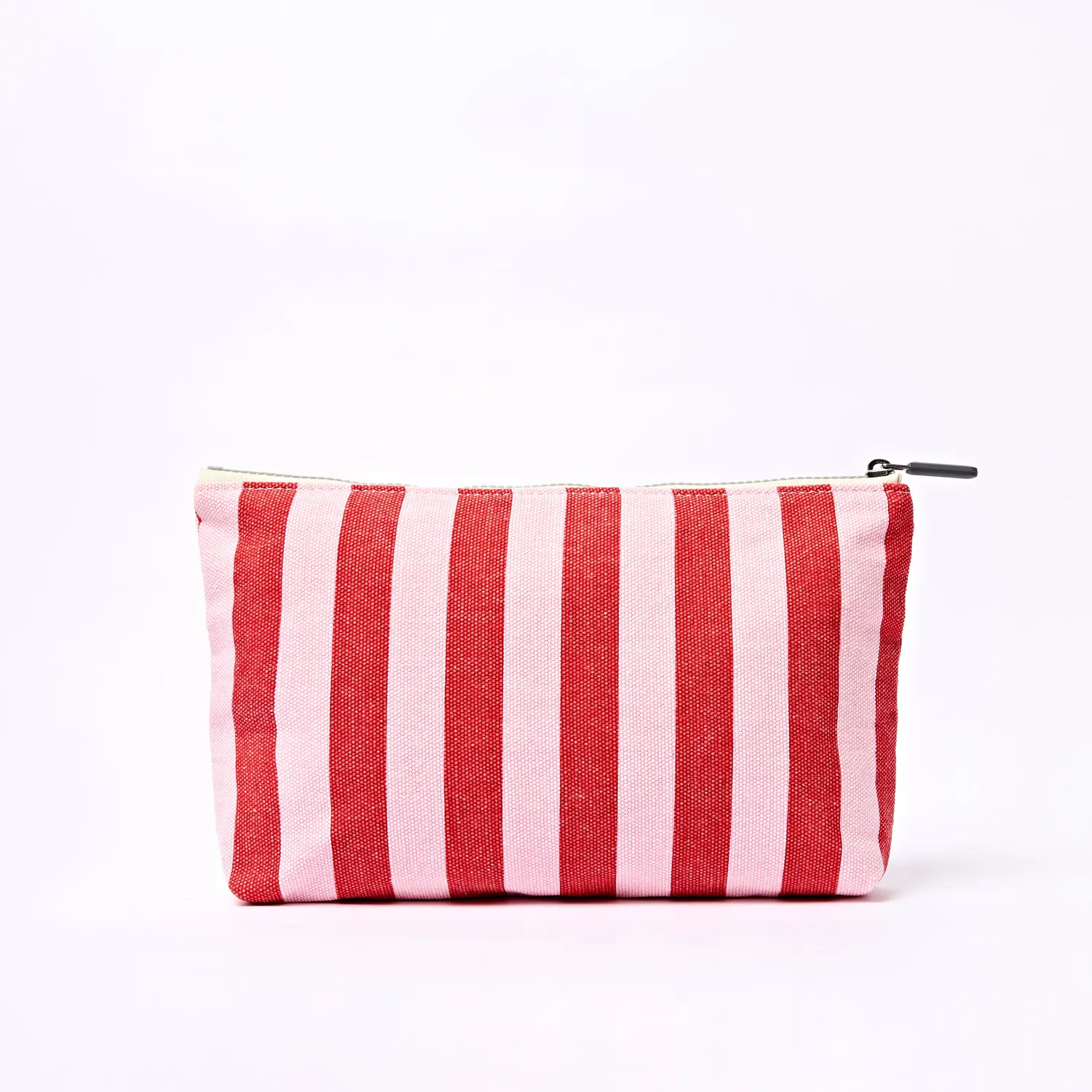 Roka London Maida Vale pung Strawberry Stripe bomuldslærred