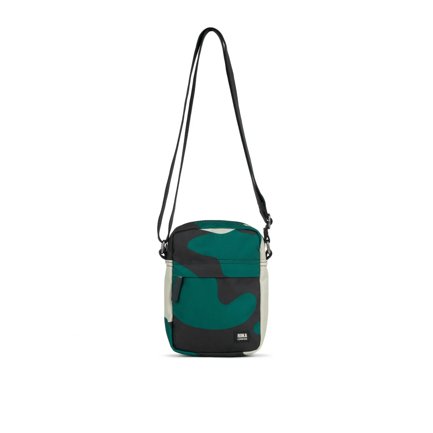 Roka London Bond Pocket crossbody taske Small camo rosa