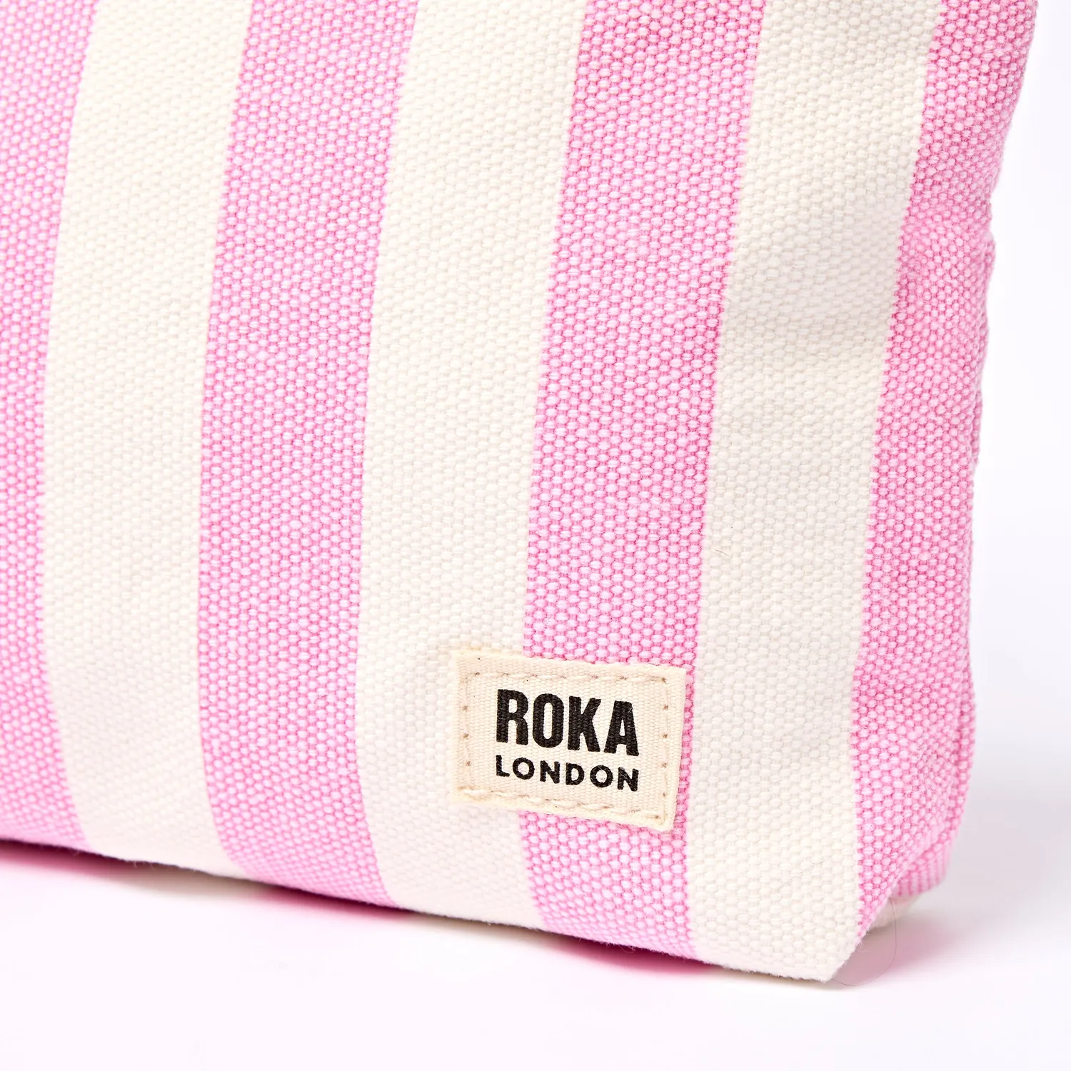 Roka London Maida Vale pouch Sherbet Stripe bomuld