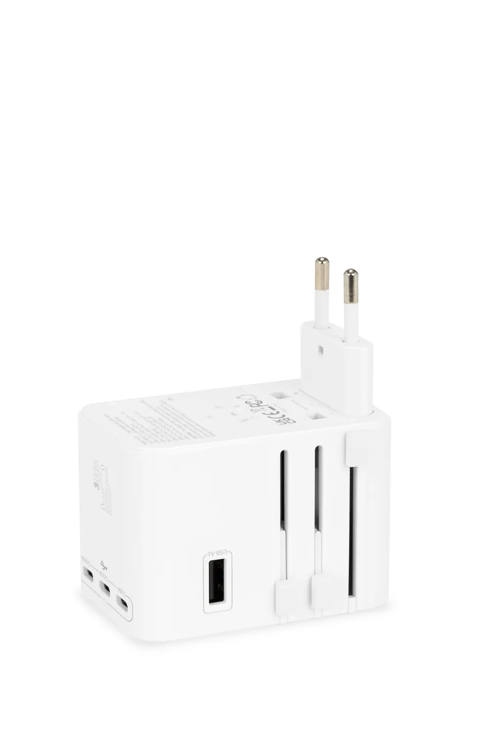 SWISSGEAR Worldwide Travel Adapter rejseadapter hvid med USB-C