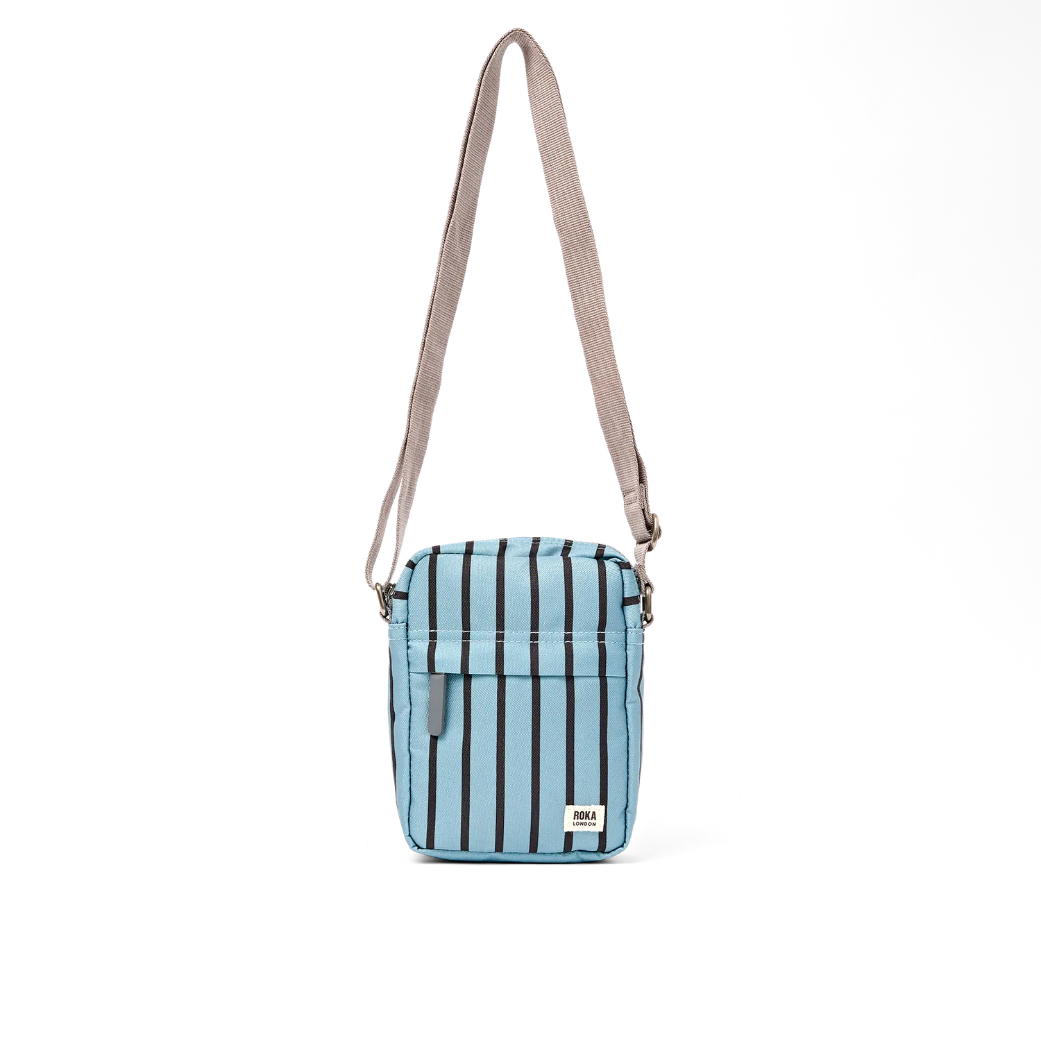 Roka London Bond crossbody taske Small blåstribet 1,5 liter
