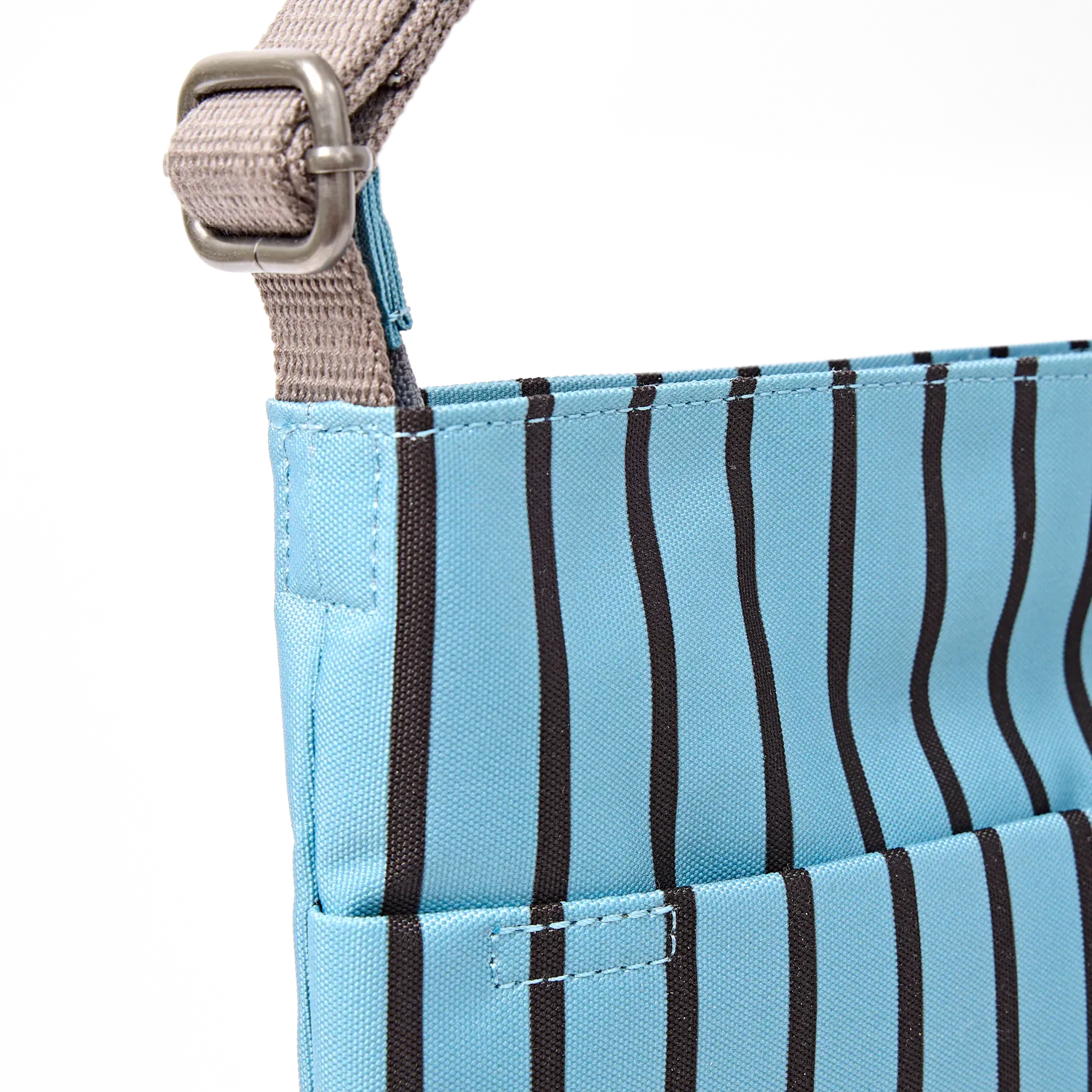 Roka London Kennington crossbody taske Blue Stripe Medium