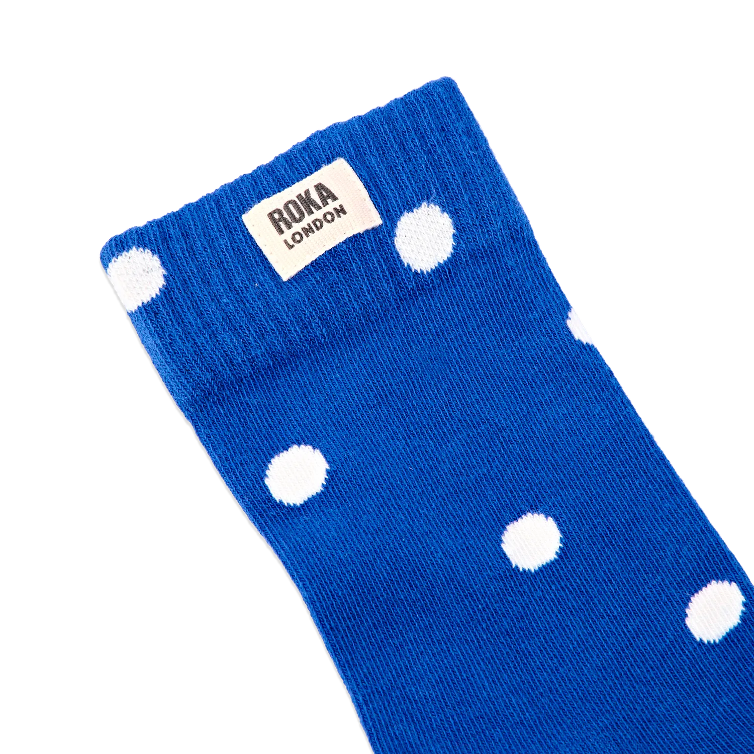 Roka London Wimbledon strømper Malibu Blue Dot økologisk