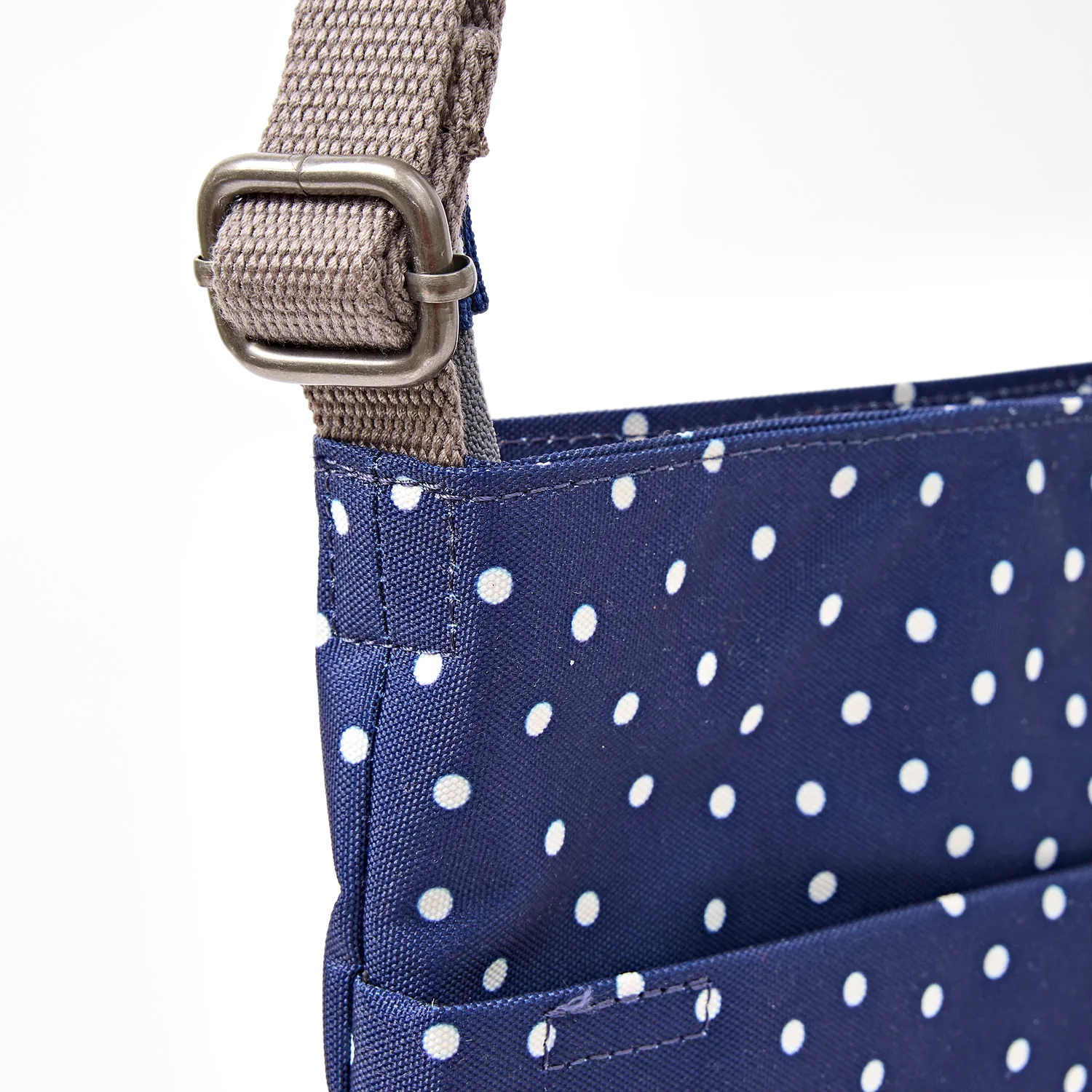 Roka London Kennington crossbody Navy Polka Dot Medium 2,7 liter
