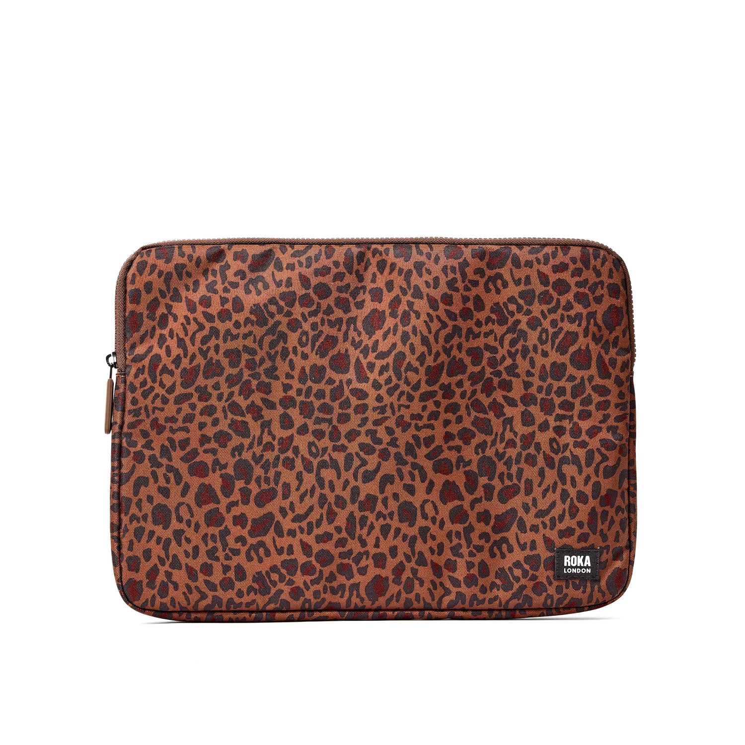 Roka London Brick Lane laptop sleeve 14" mini leopard