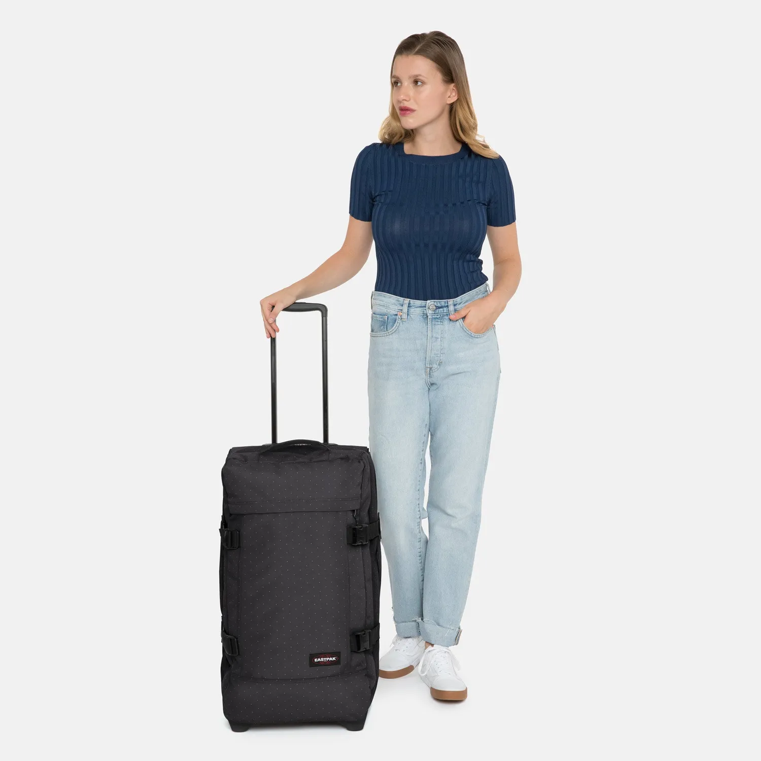Eastpak Tranverz M kuffert Minidot mellemstor blød