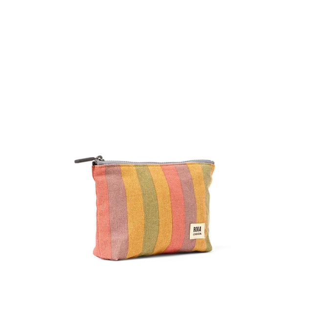 Roka London Maida Vale pouch Small Faded Multi Stripe 1,2 liter