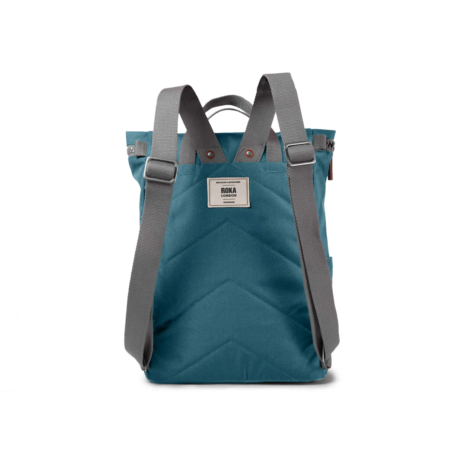 Roka London Finchley Teal rygsæk medium vandafvisende
