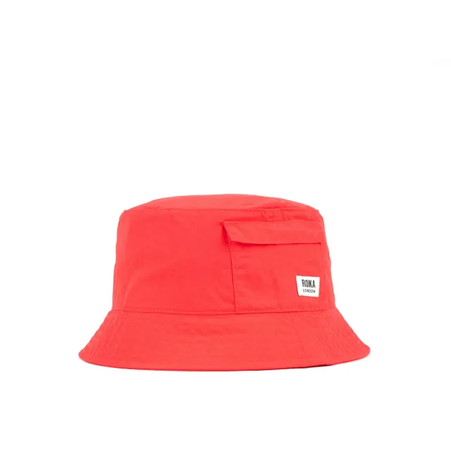 Roka London Bedford Bucket Hat bøllehat Poppy vandtæt