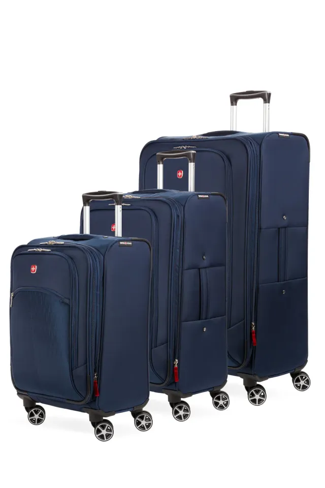 Swissgear 6386 kuffertsæt navy 3 stk udvidelig