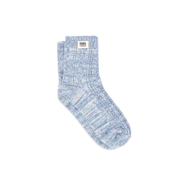 Roka London Wallace strømper airforce 36-42 bomuld