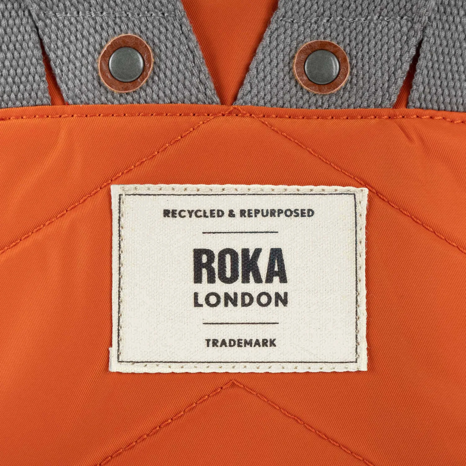 Roka London Canfield rygsæk Medium burnt orange roll-top