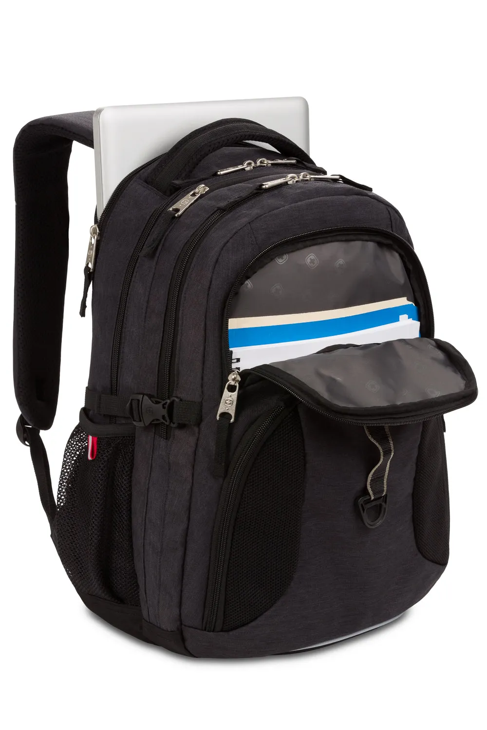 Swissgear 3932 laptop rygsæk mørkegrå 5 rum