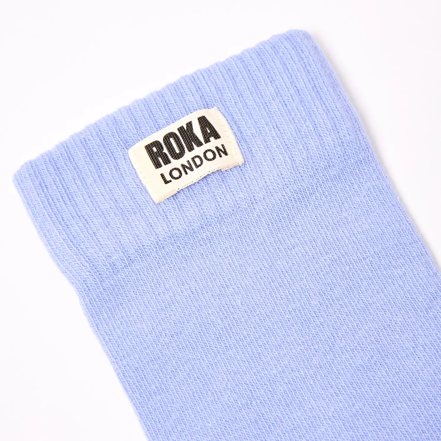 Roka London Wimbledon Crew strømper Thistle 36-42 økologisk bomuld