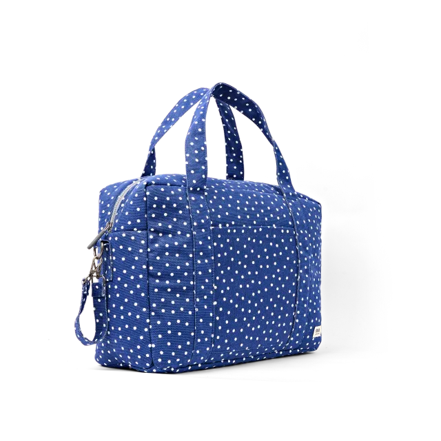 Roka London Somerset skuldertaske navy polka 18,5 liter