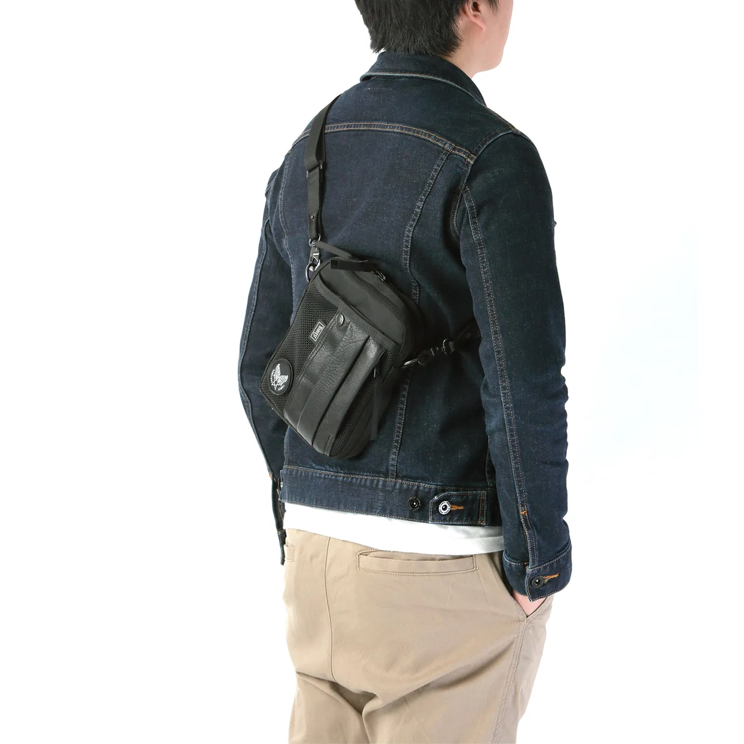 Harvest Label Custom HC-0112 skuldertaske sort minibæltetaske