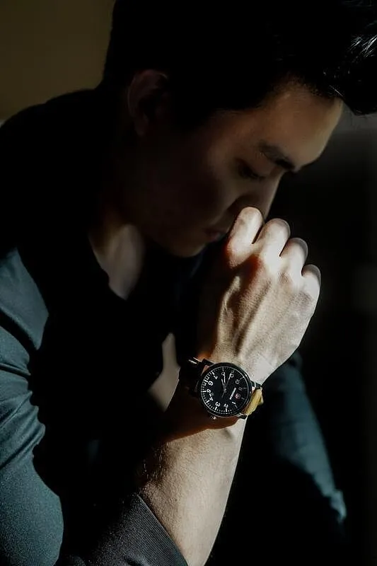 SWISSGEAR Legacy herreur sort læder 100m