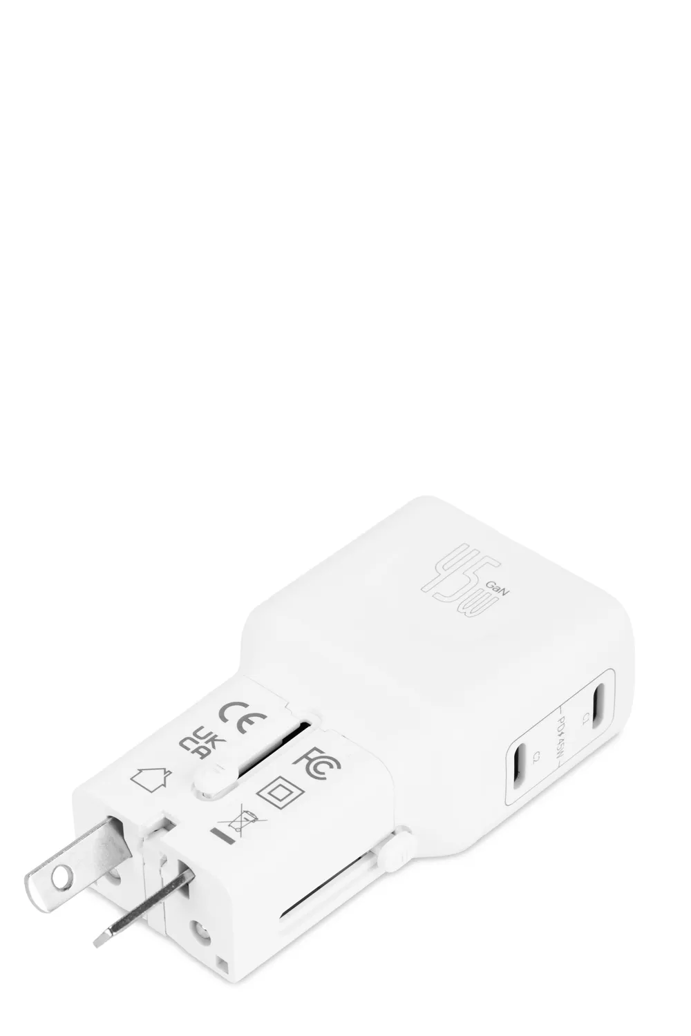Swissgear Worldwide Fast Charger oplader hvid GaN