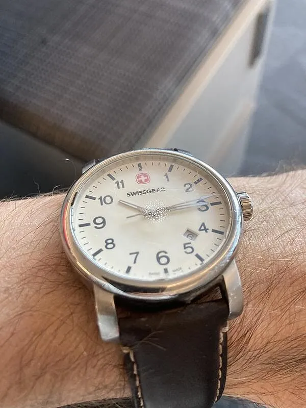 SWISSGEAR Legacy herreur sort læder 100m