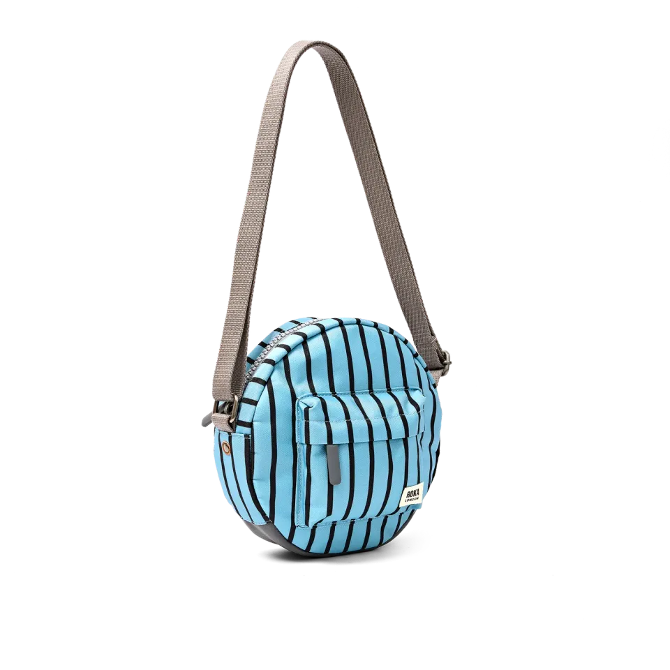 Roka London Paddington crossbody taske Blue Stripe Small