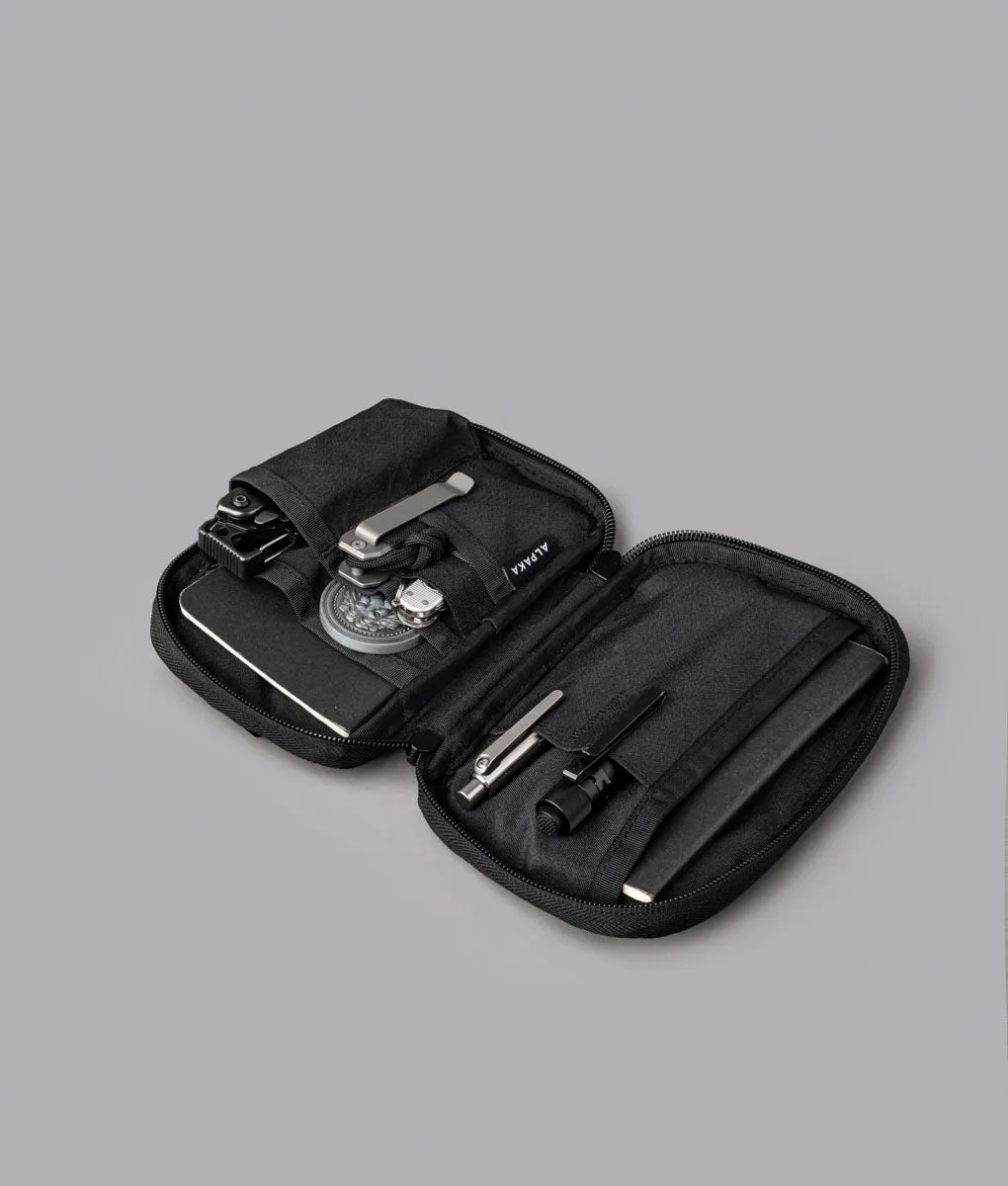 Alpaka Admin Pouch Pro organizer sort Axogrid vandtæt