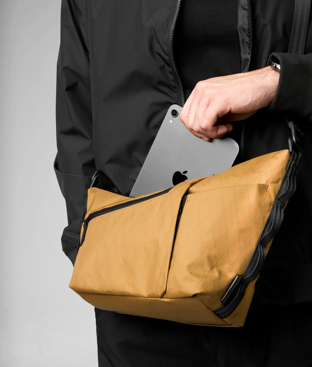 Alpaka Flow Satchel 4L skuldertaske brun X-Pac