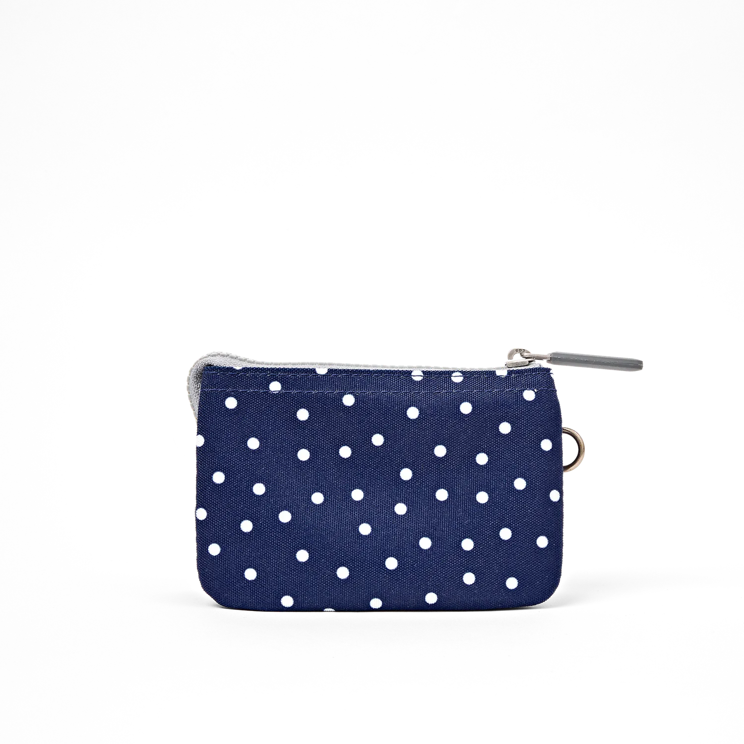 Roka London Carnaby pung Navy Polka Dot Small 0,2 liter