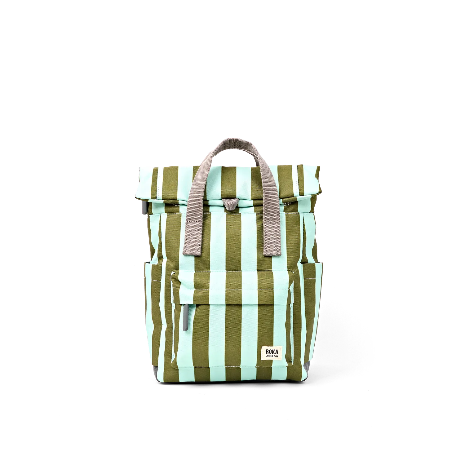 Roka London Canfield roll top rygsæk S moss stripe