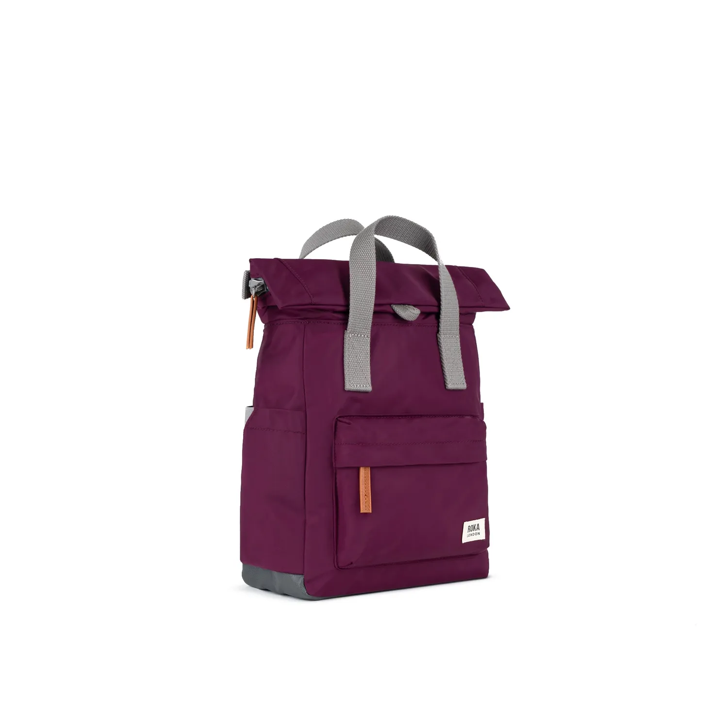 Roka London Canfield Roll Top rygsæk royal burgundy vandafvisende