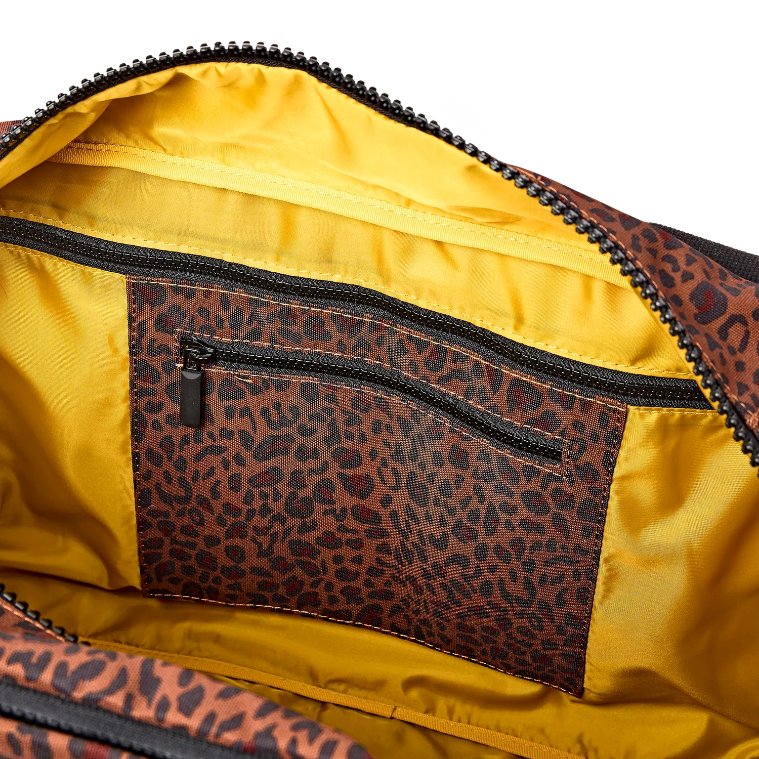 Roka London Gatwick rejsetaske Corn Mini Leopard medium
