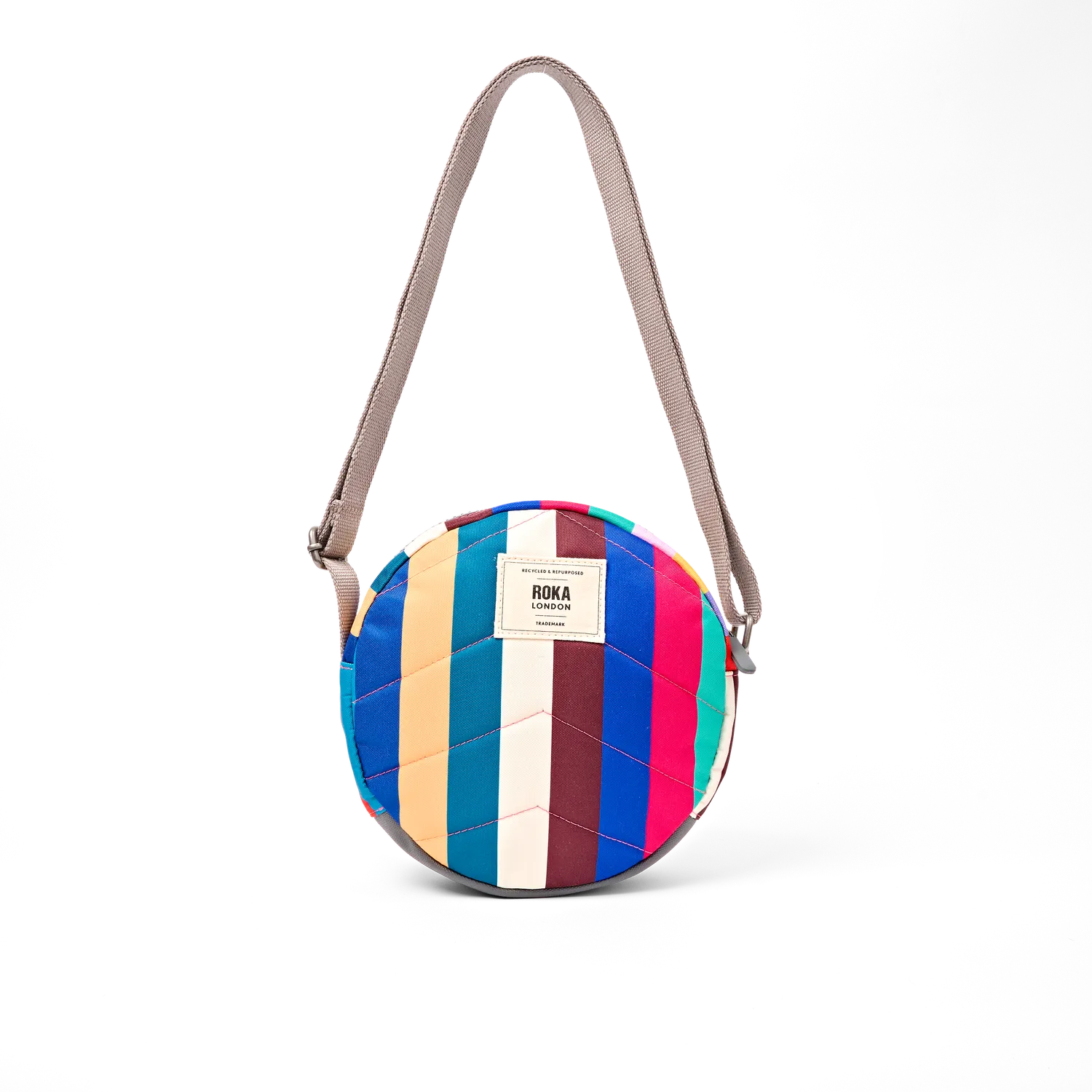 Roka London Paddington Small crossbody taske stribet 4,1L