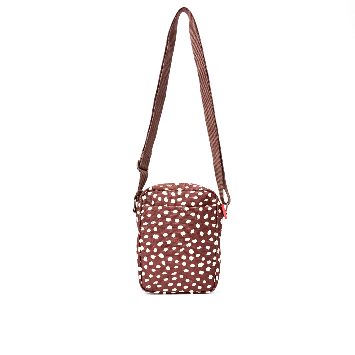 Roka London Bond crossbody taske Small Brown Dot polstret