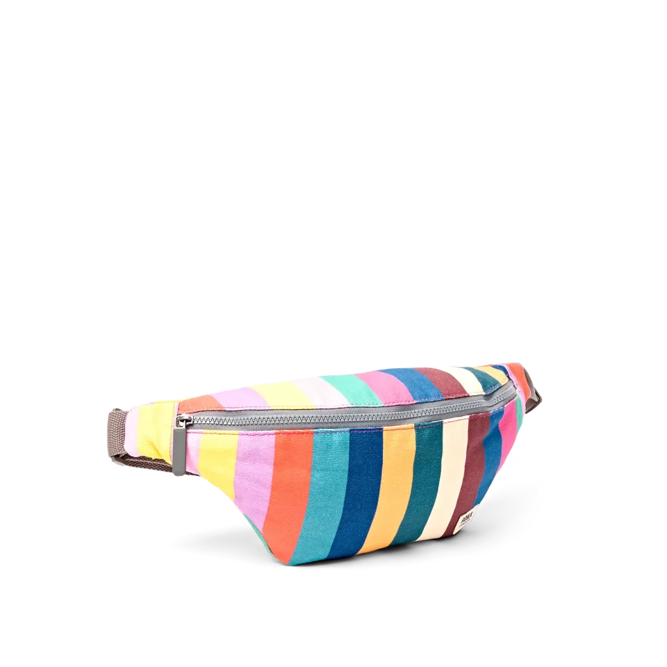 Roka London Mill Hill bæltetaske wide stripe multi lille