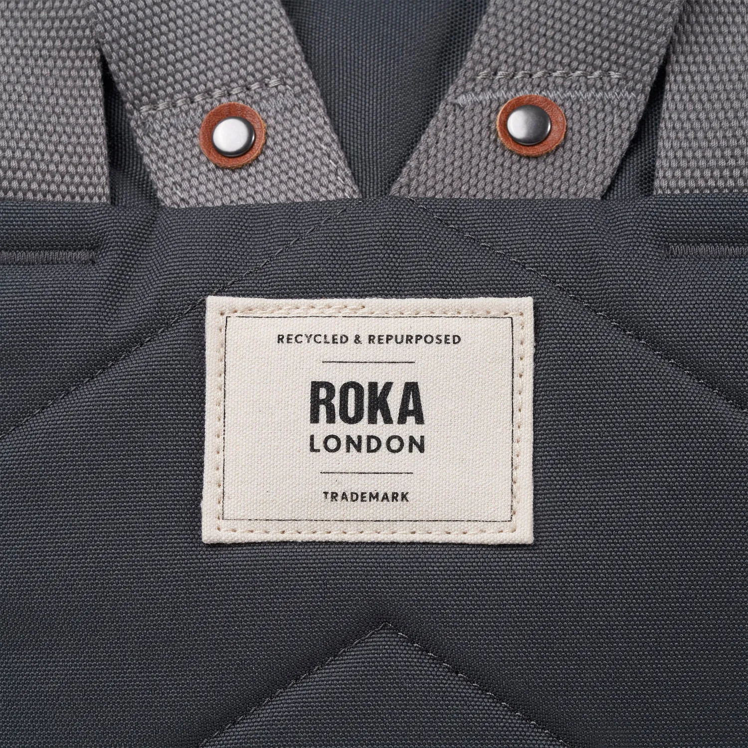 Roka London Finchley Small rygsæk Faded Black tablet-rum