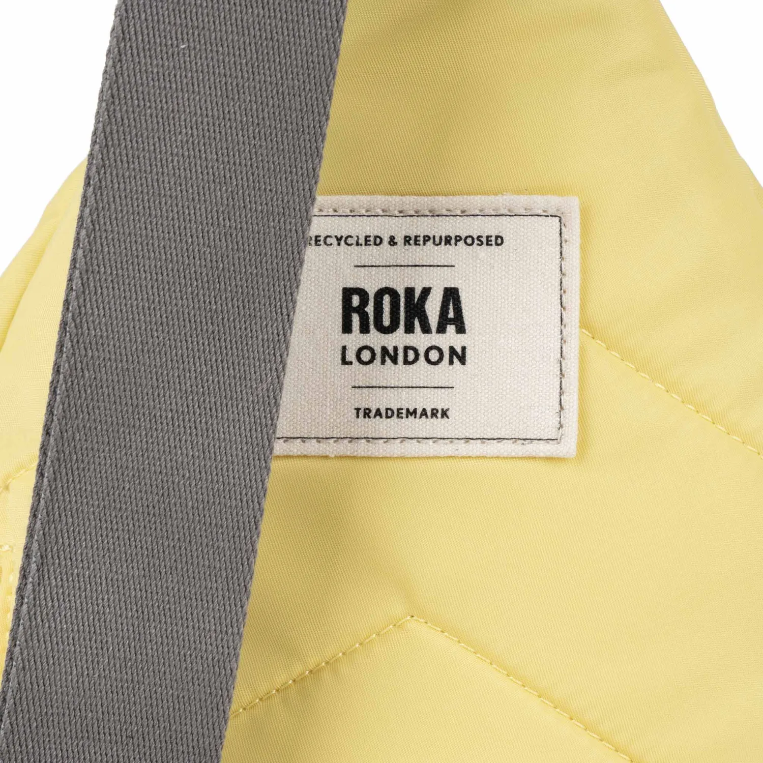 Roka London Willesden sling taske Citron L 5 liter