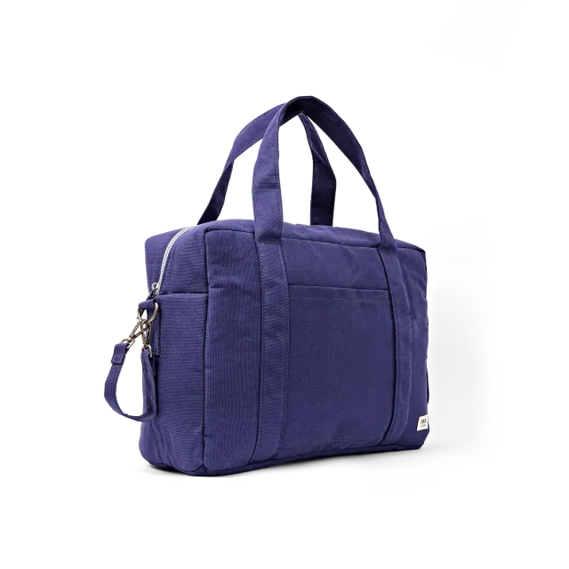 Roka London Somerset skuldertaske Navy Blue Large 18,5 liter