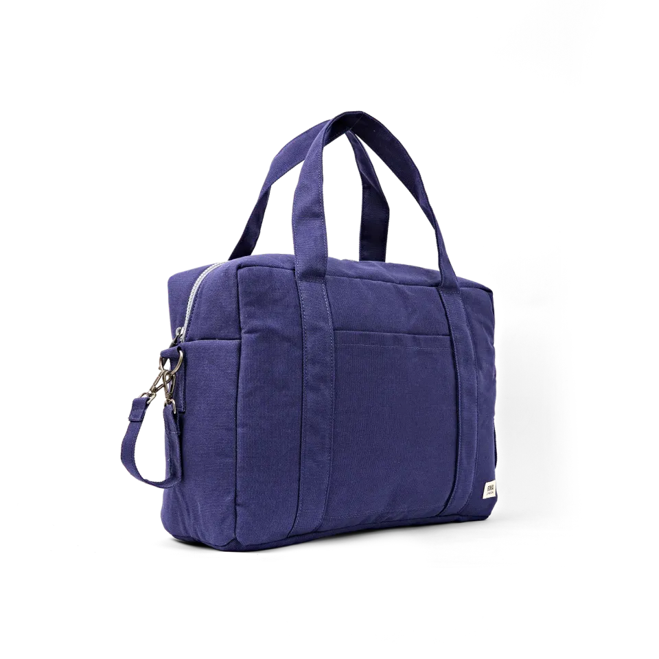 Roka London Somerset skuldertaske Navy Blue Large 18,5 liter