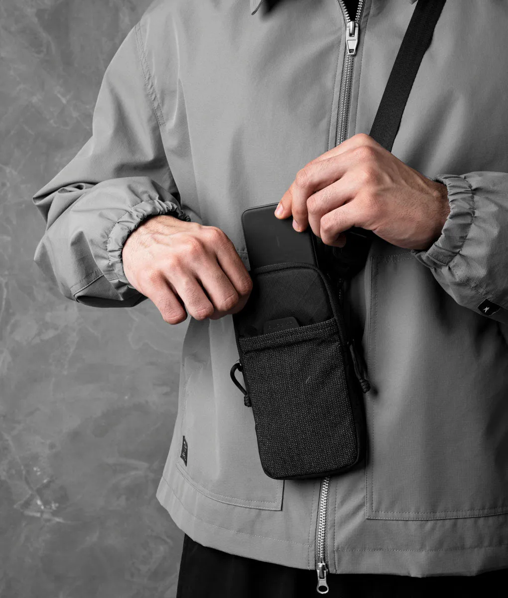 Alpaka Modular Shoulder Pocket Slim bæltetaske sort