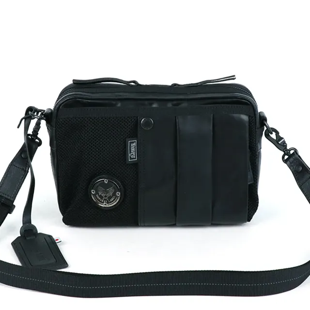 Harvest Label Custom Pelle HP-0200 skuldertaske sort læder