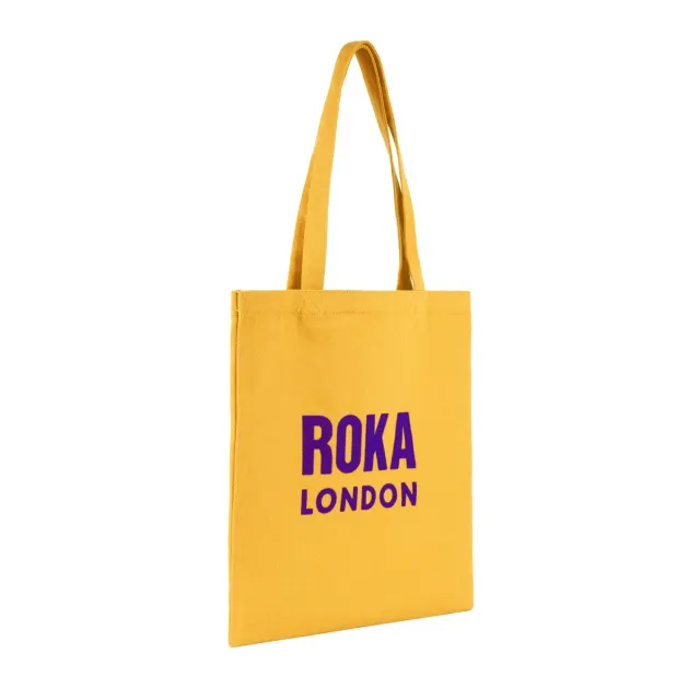 Roka London Notting Hill Gul mulepose Small bomuldscanvas