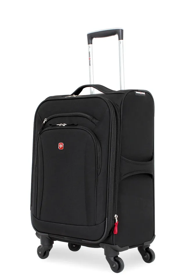 SwissGear 7291 Carry-On Spinner kabinekuffert sort 20" udvidelig