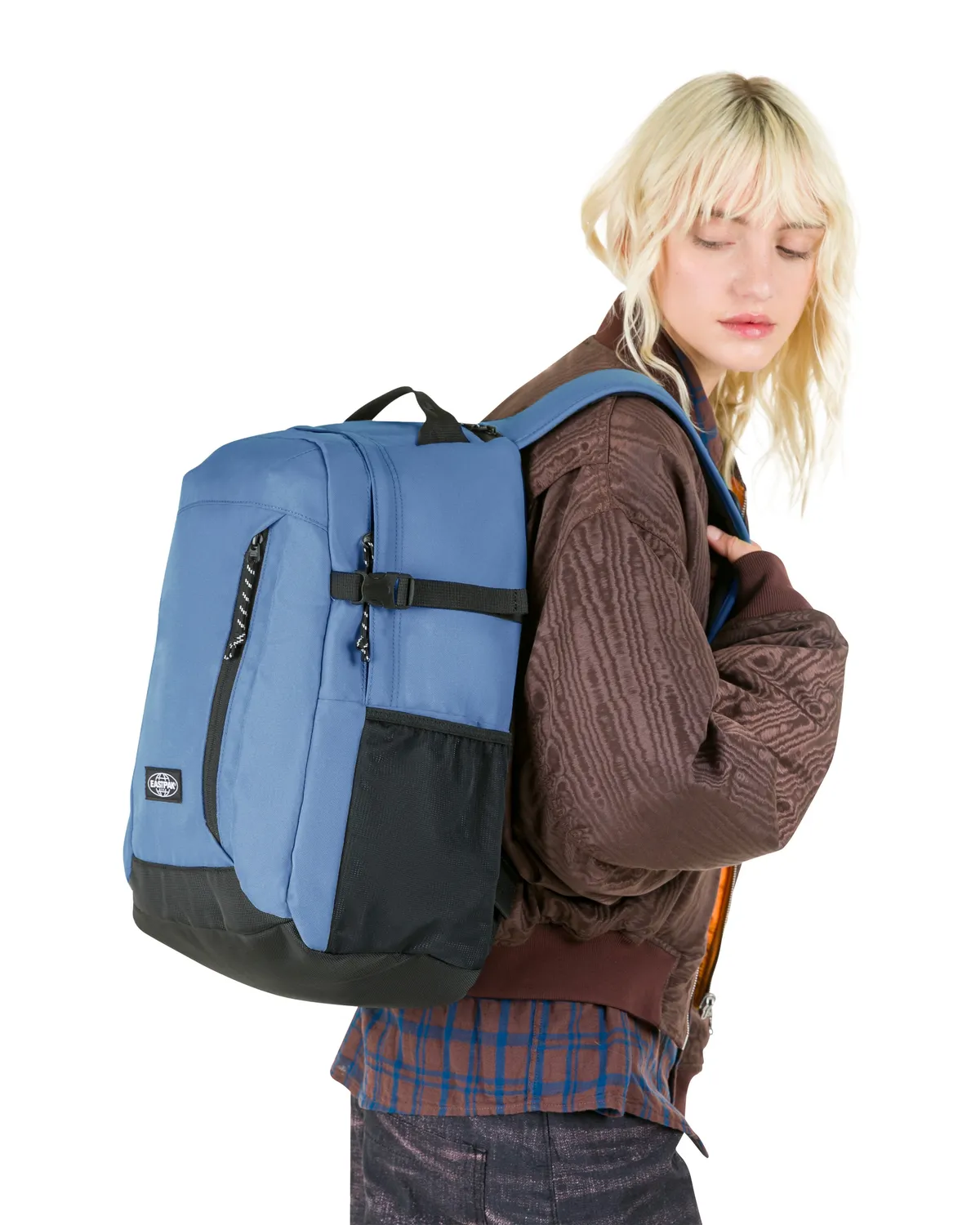 Eastpak Smallker Pro rygsæk Large lyseblå med 16" laptoprum