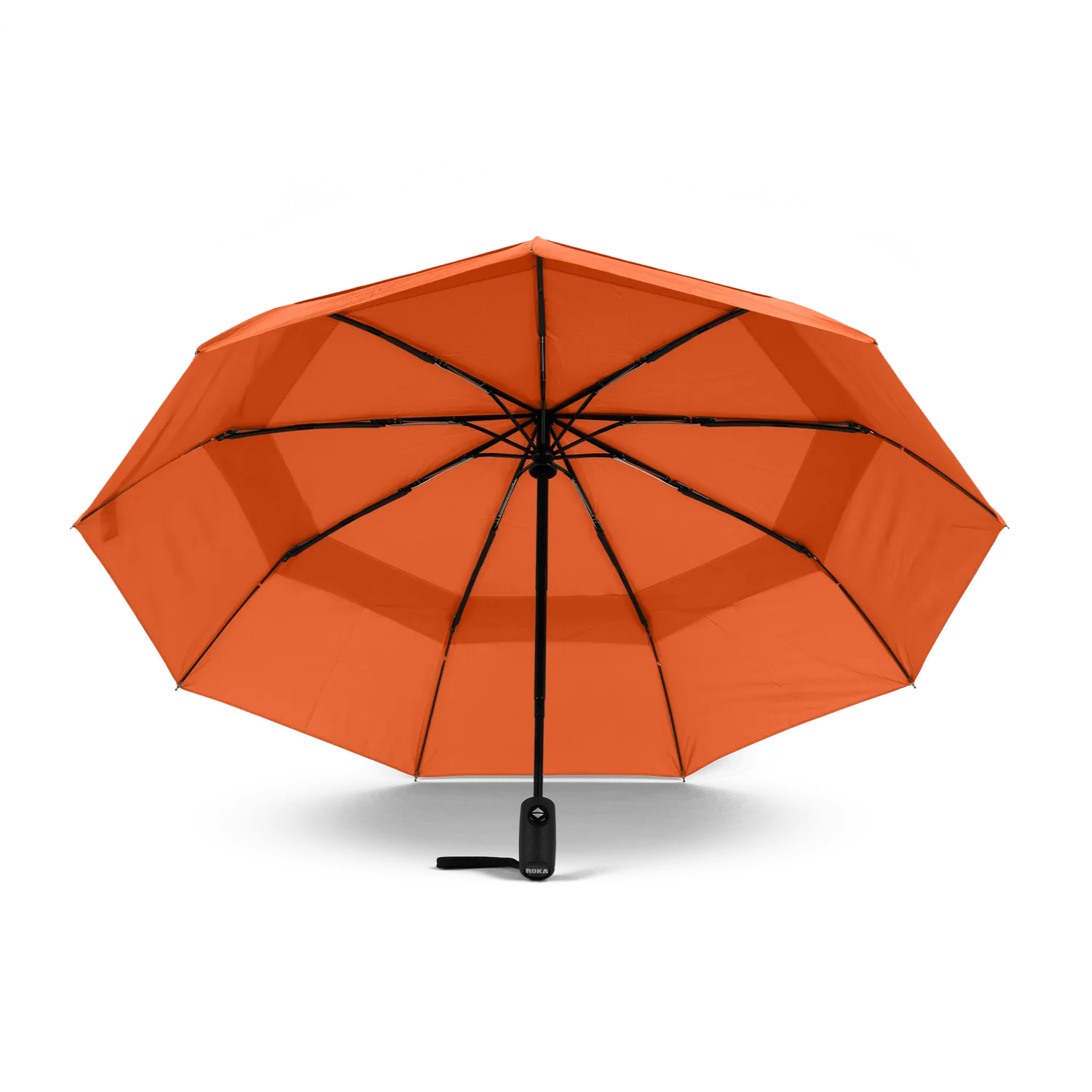 Roka London Waterloo paraply Burnt Orange vindtæt