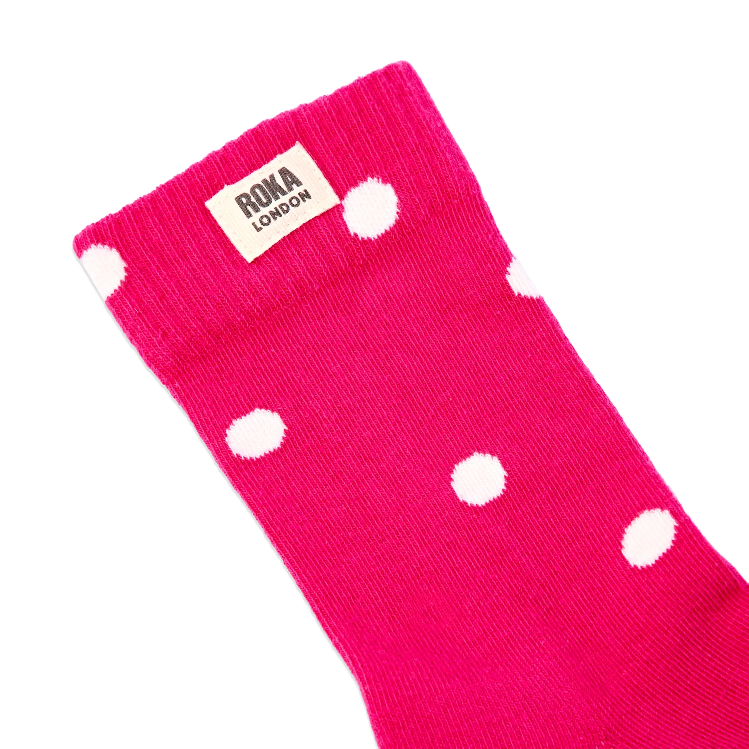Roka London Wimbledon strømper Pink Dot 36-42 økologisk